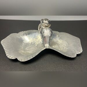 Vintage Continental Silver Co 574,‎ Hand Wrought Aluminum Candy Dish- Pre- Owned